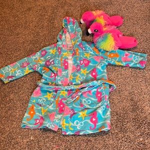 Bathrobe and slippers lot